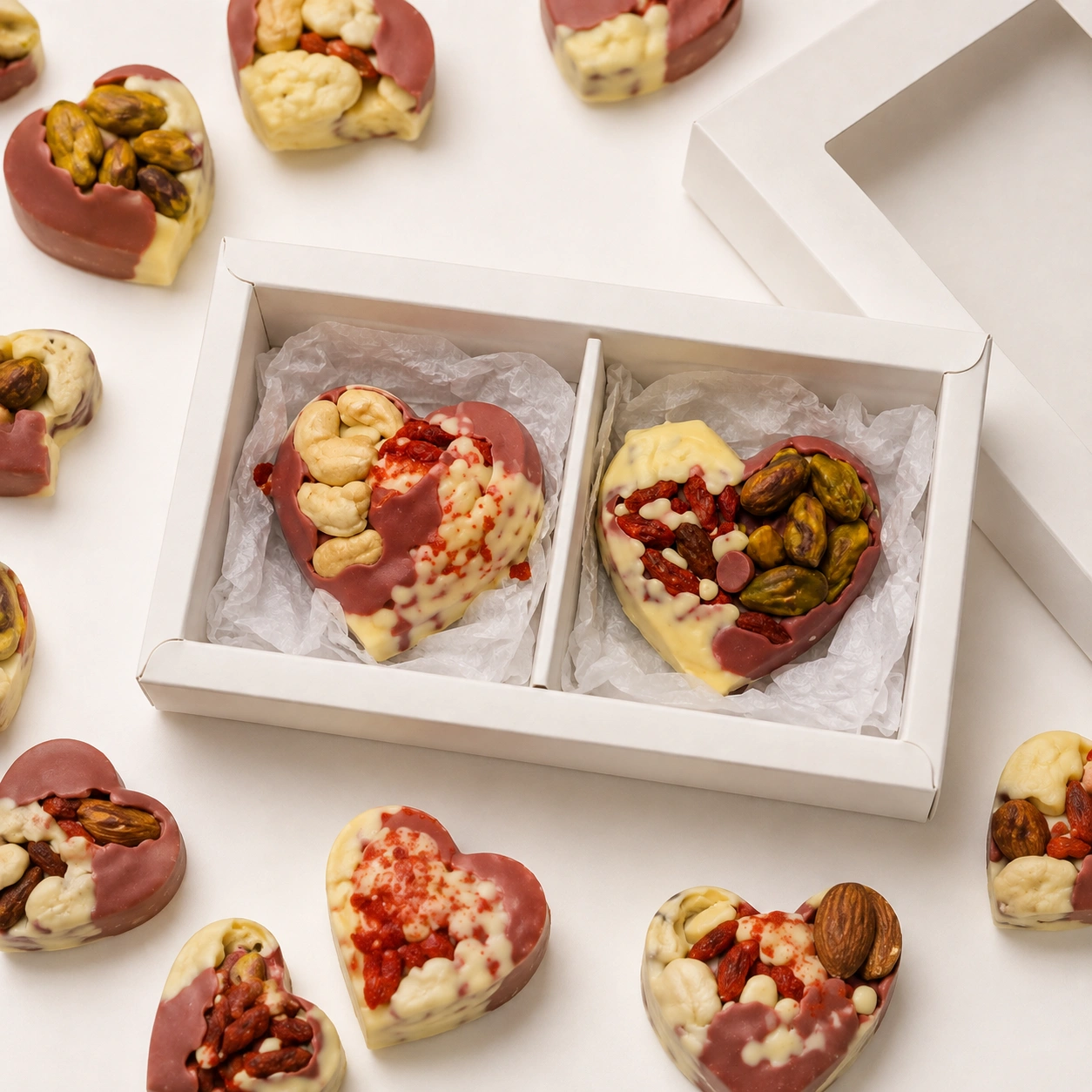 Belgian Chocolate Heart Gift Duo