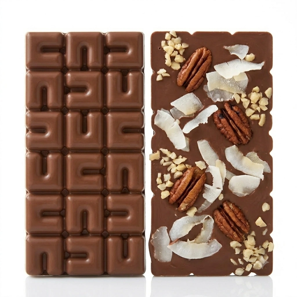 Peanut, Coconut & Pecan Belgian Milk Chocolate Bar