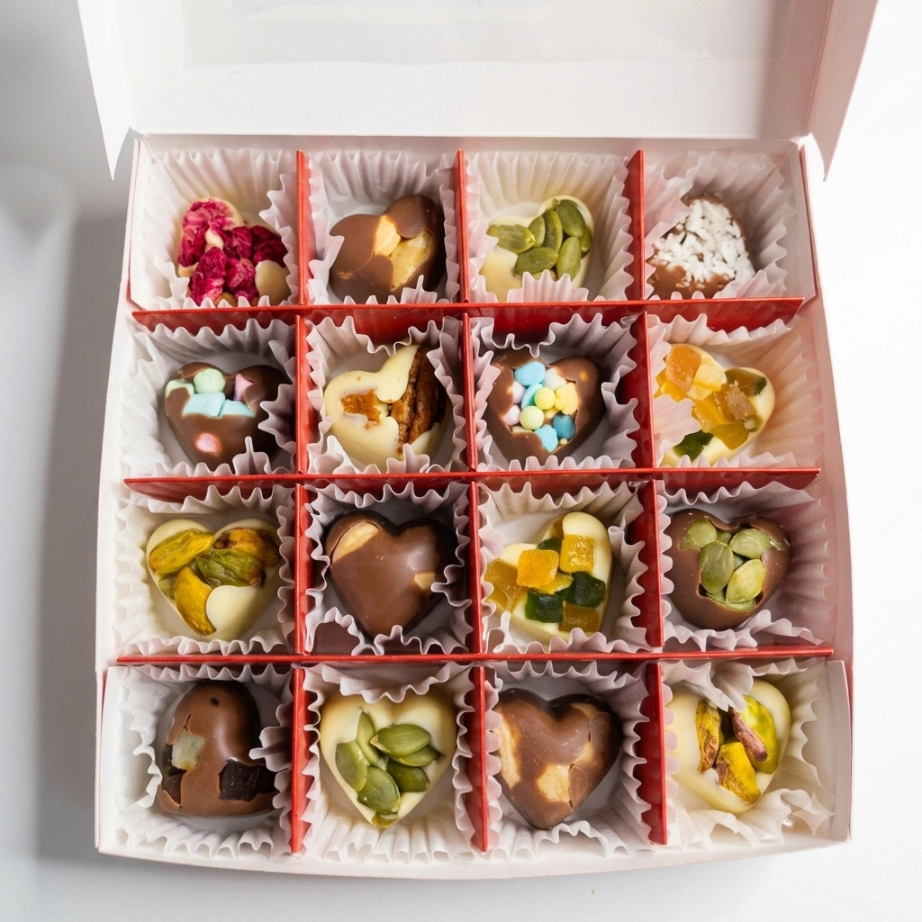Mixed Belgian Chocolate Heart Selection Gift Box